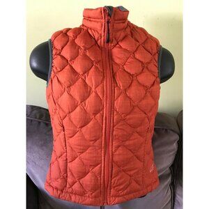Golite Women's Puffer Down Vest Diamond Quilted Pattern Orange XS
